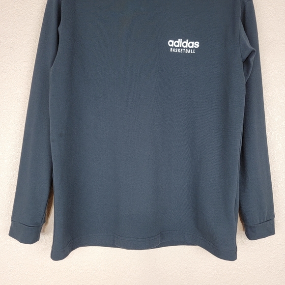 🔥SALE🔥 Adidas Basketball T-shirt Long Sleeve Black XS Women's - Picture 3 of 15